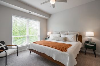 Carpeted bedrooms